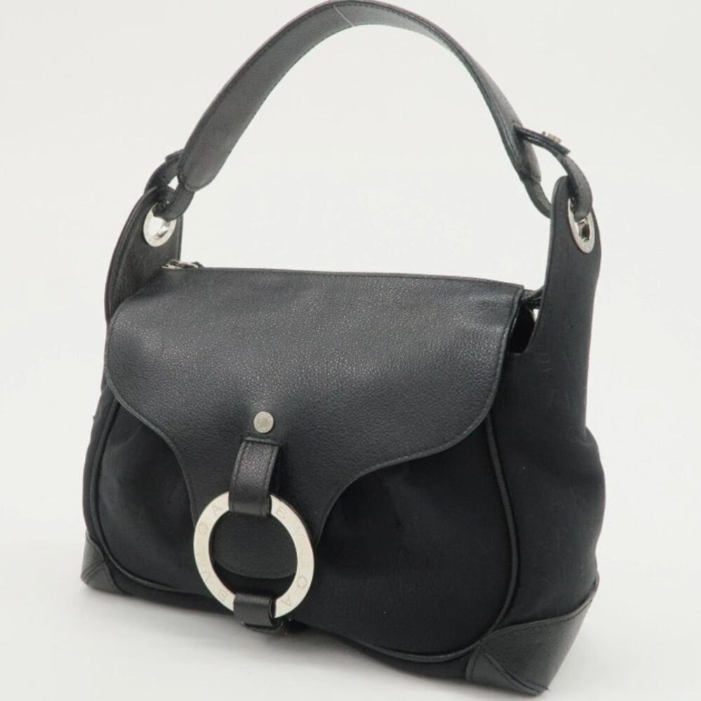 💎✨AUTHENTIC✨💎BVLGARI Logo Mani Black Handbag - Picture 3 of 15